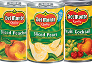 Del Monte canned fruit