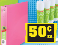 Binders 50 cent office depot