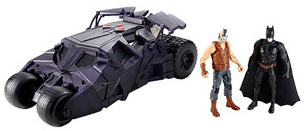 Bathman dark knight action figure and car