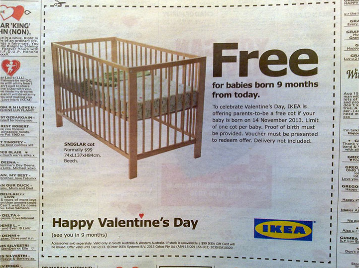 free baby crib coupon